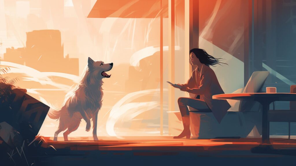 A Digital Illustration Of A Dog Joyfully Running Back To Its Owner Upon Hearing The Come Command