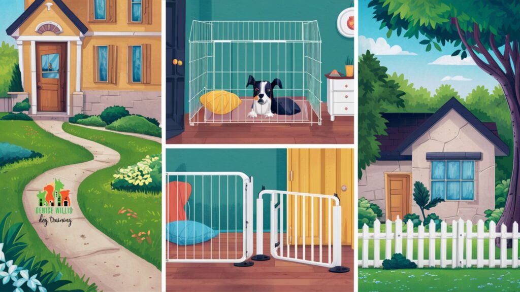 Illustration of a dog-friendly home environment