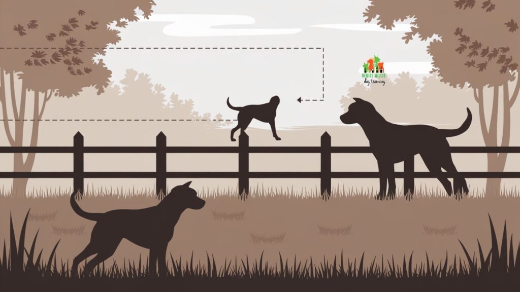 Vector illustration of the gradual exposure method for dog training