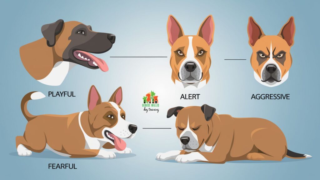 Visual guide to dog body language signals