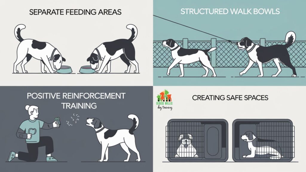 Illustrated techniques for managing dog aggression