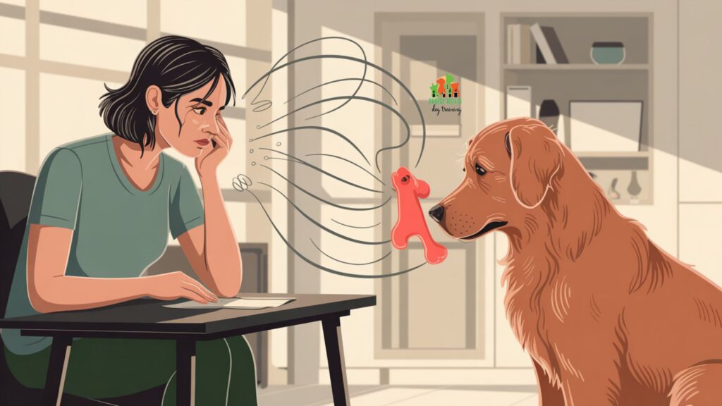 Dog scent triggers showing how human stress odors affect canine behavior